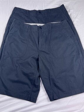 Lot of 2 Vintage Lacoste Mens Size 34 Shorts Black Cotton